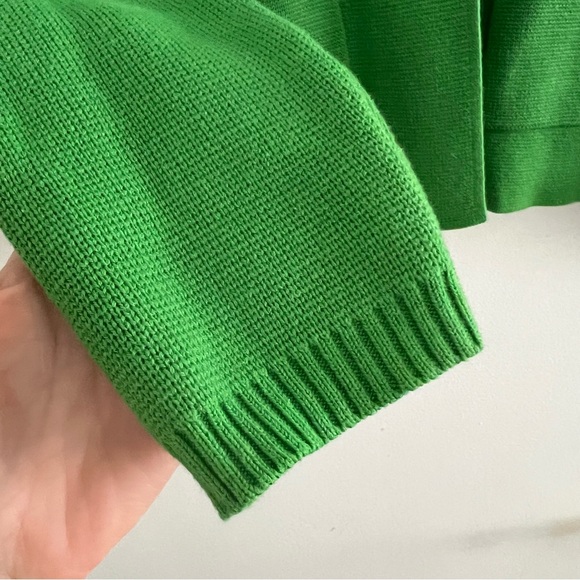L’Agence Lacey Knit Blazer Bright Green Size Large Sweater Knit Jacket - Picture 6 of 11